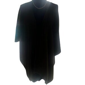 The Winding Road Open Front Cardigan Vintage Poncho Peru Sweater Jacket Olive